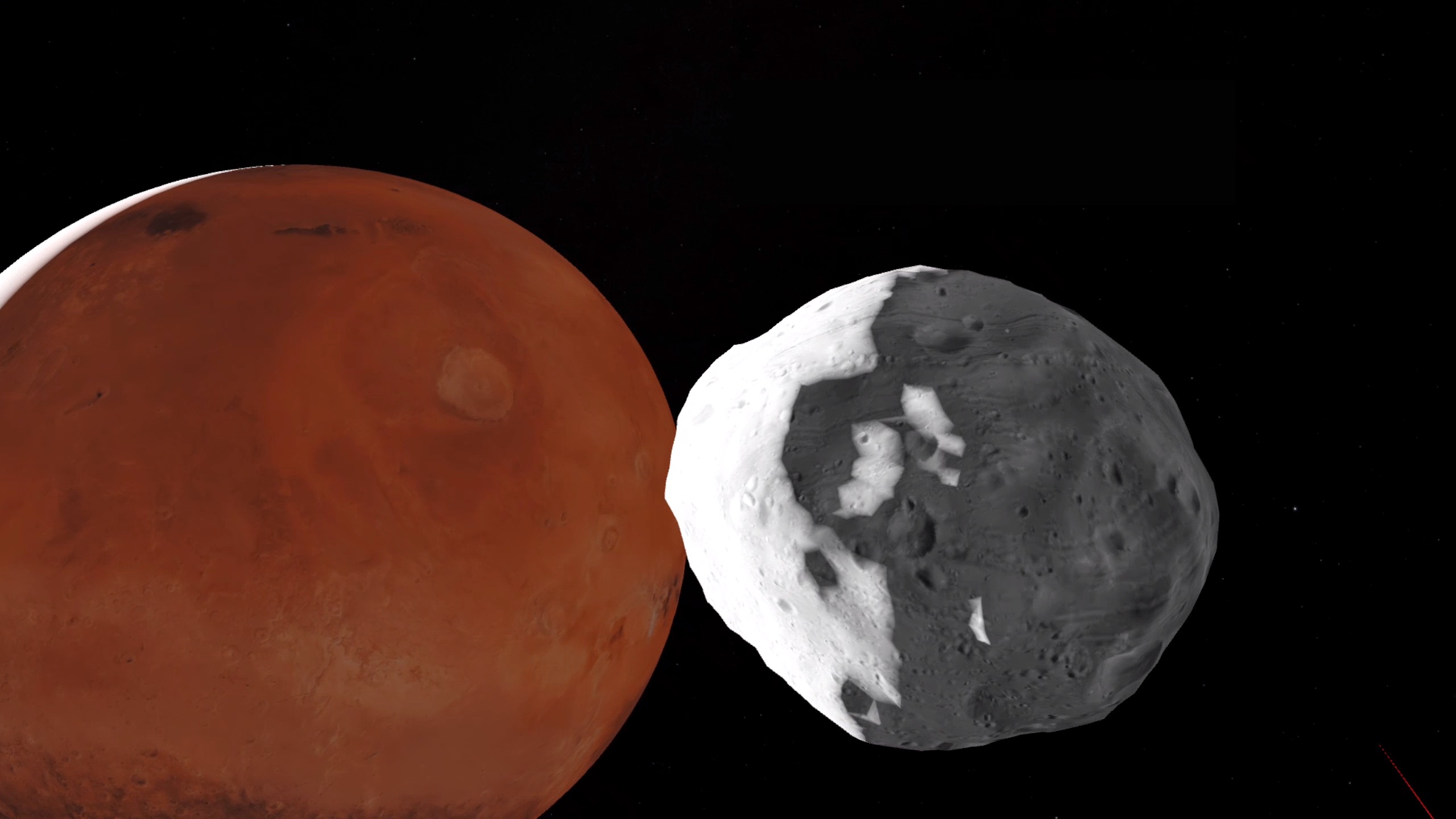 Phobos in Stellarium VR