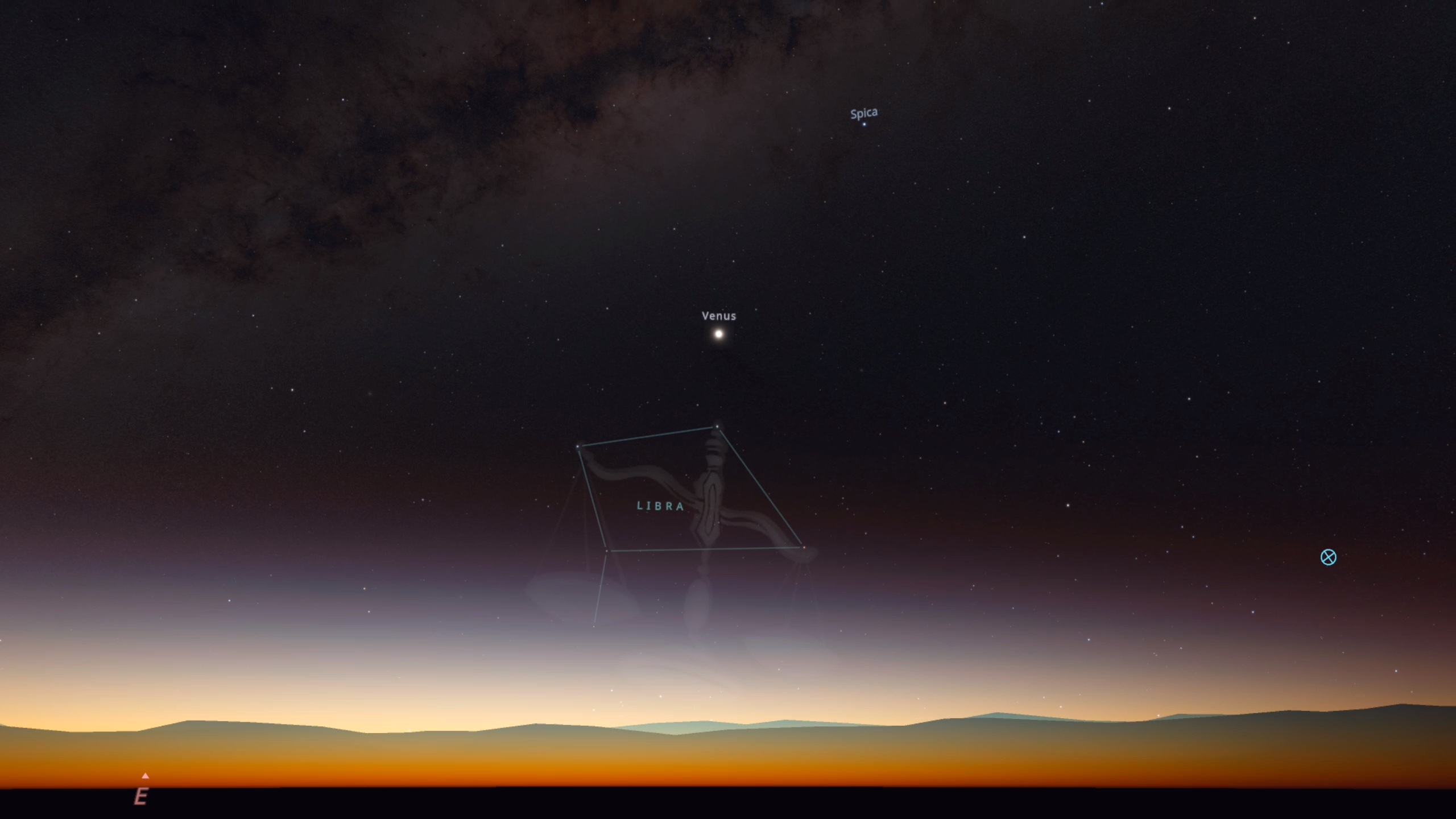 The night sky in Stellarium VR